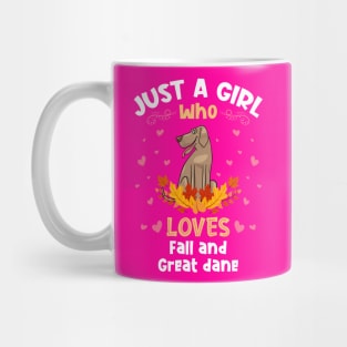 Just a Girl who Loves Great Dane Mug